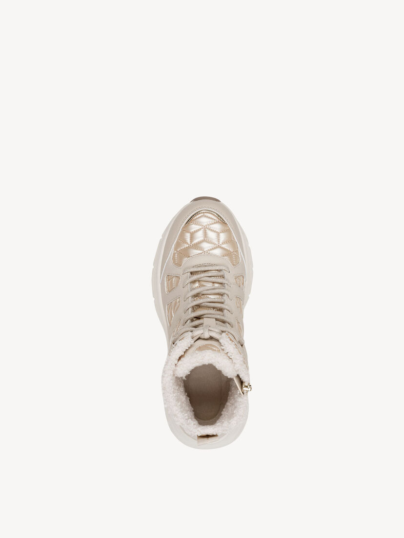 Enkellaarsje - beige warme voering