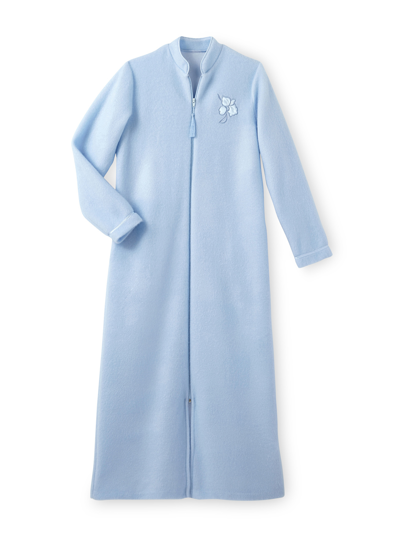 Robe de chambre zip molleton courtelle