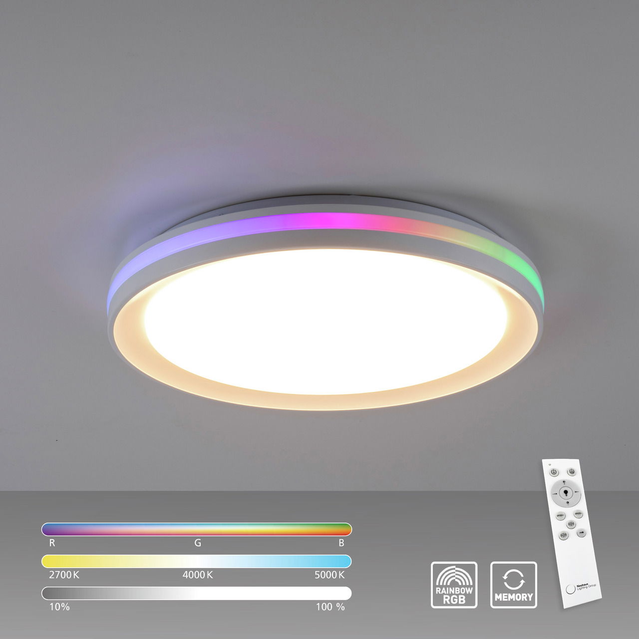 Just Light LED-Deckenleuchte RIBBON