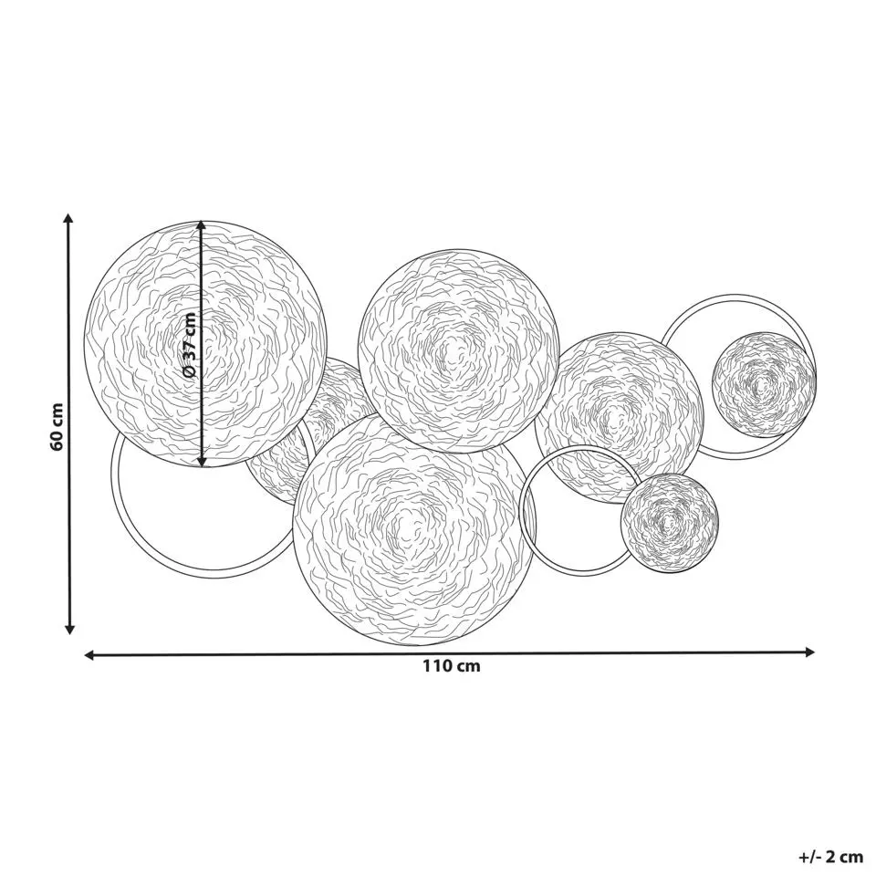 VANADIUM - Wanddecoratie - Zilver - IJzer