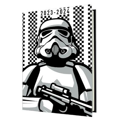 Agenda StormTrooper Ado - 1 jour par page - 12,5 x 17,5 cm - carreaux - Oberthur