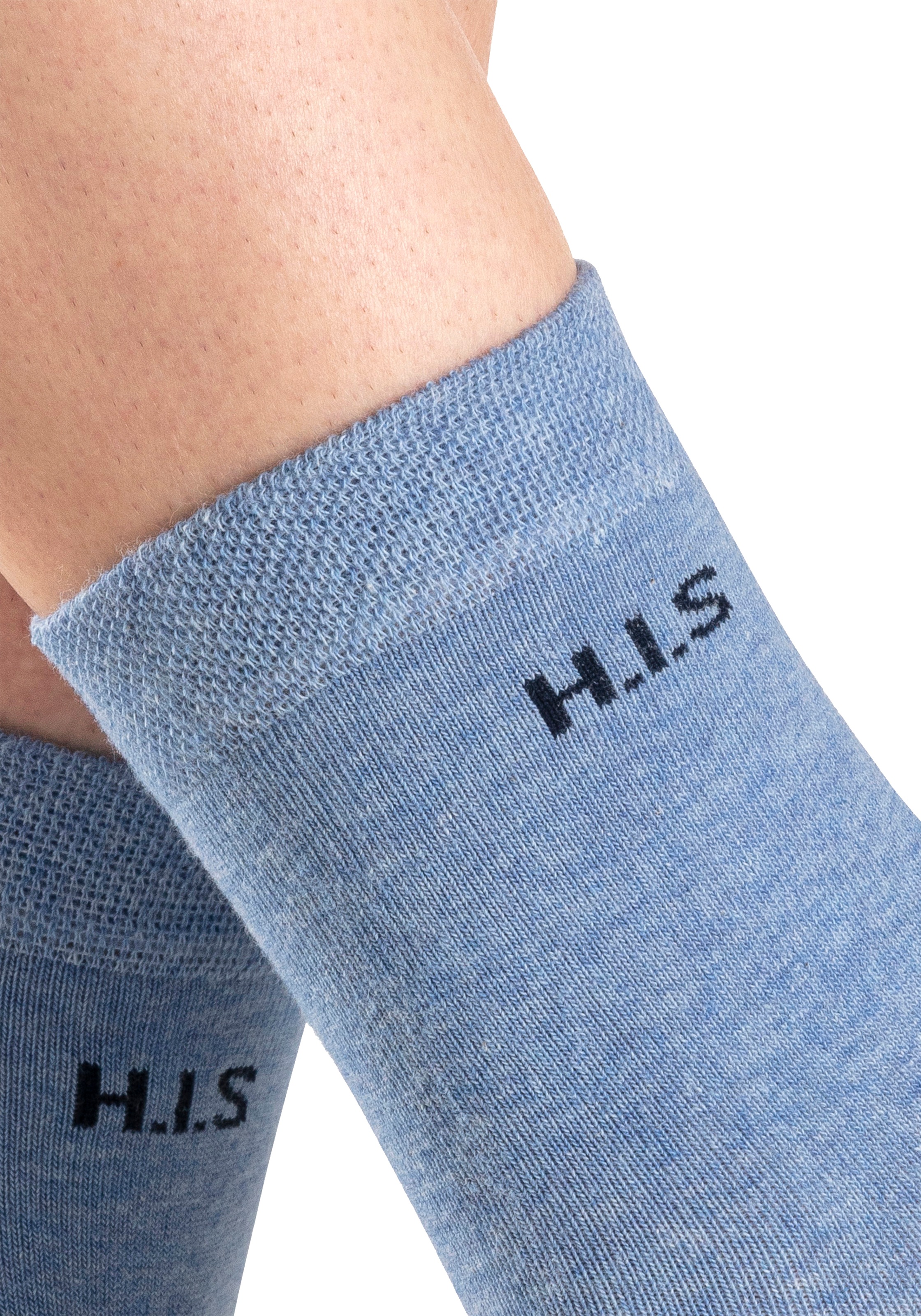 H.I.S Socken Packung, 4 Stk. tlg. ohne einschneidendes Bündchen