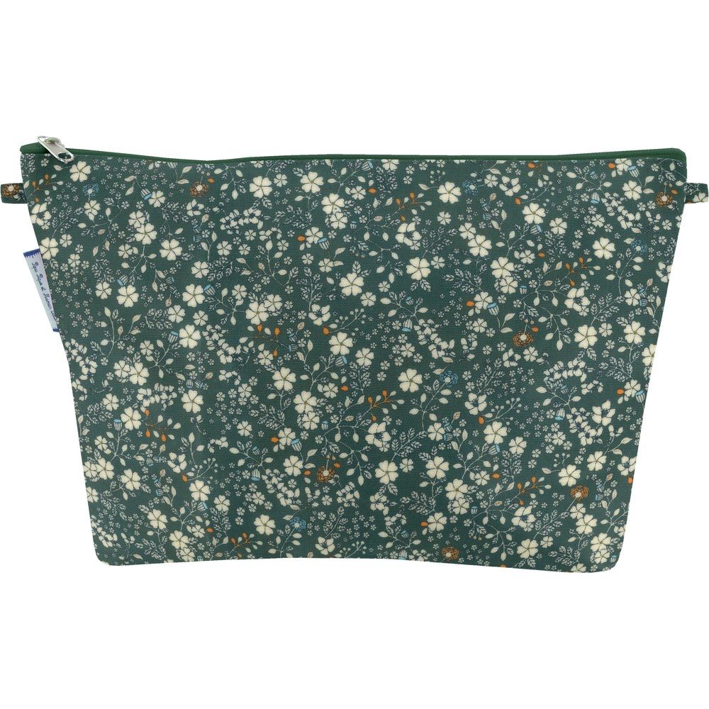 Trousse De Toilette Fleuri Kaki