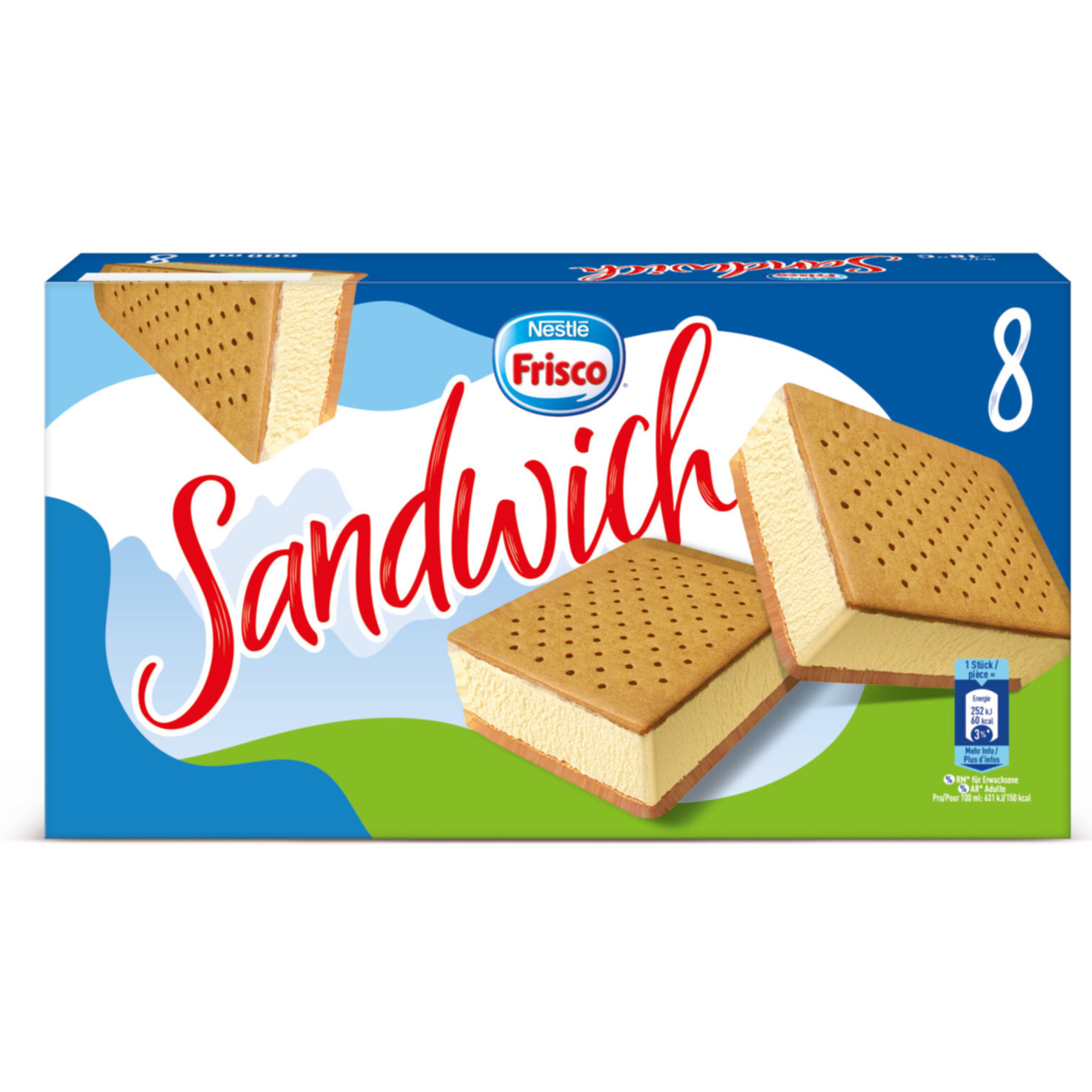 Frisco Glace Sandwich Vanille 8 Stück