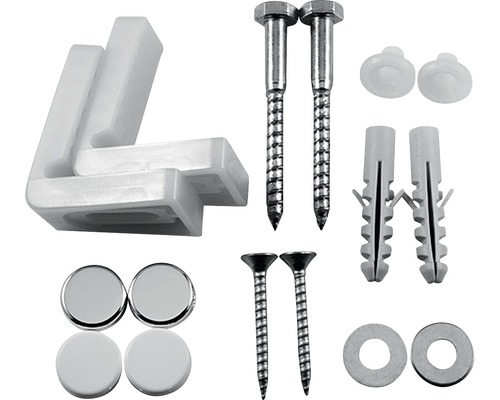 DURAVIT vloerbevestiging voor staand toilet 0067021000 chroom/wit
