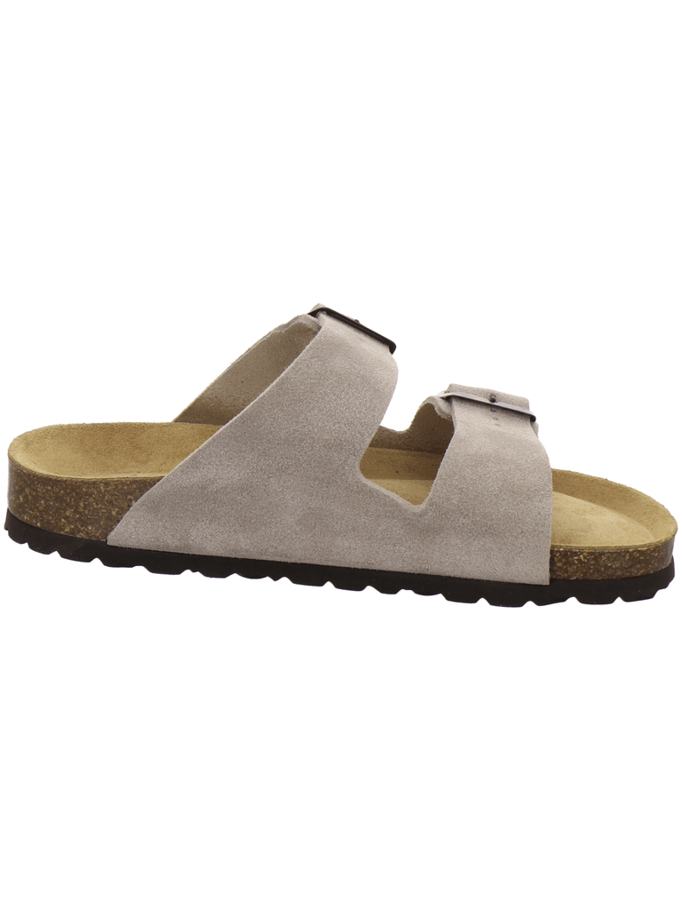 Pantoletten Damen Zweischnaller quarz Velour