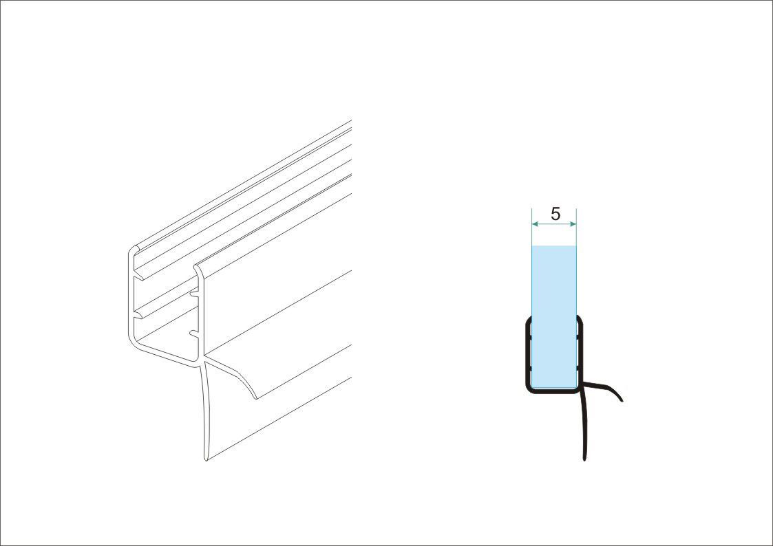 Mueller universele waterkering 200cm 5mm