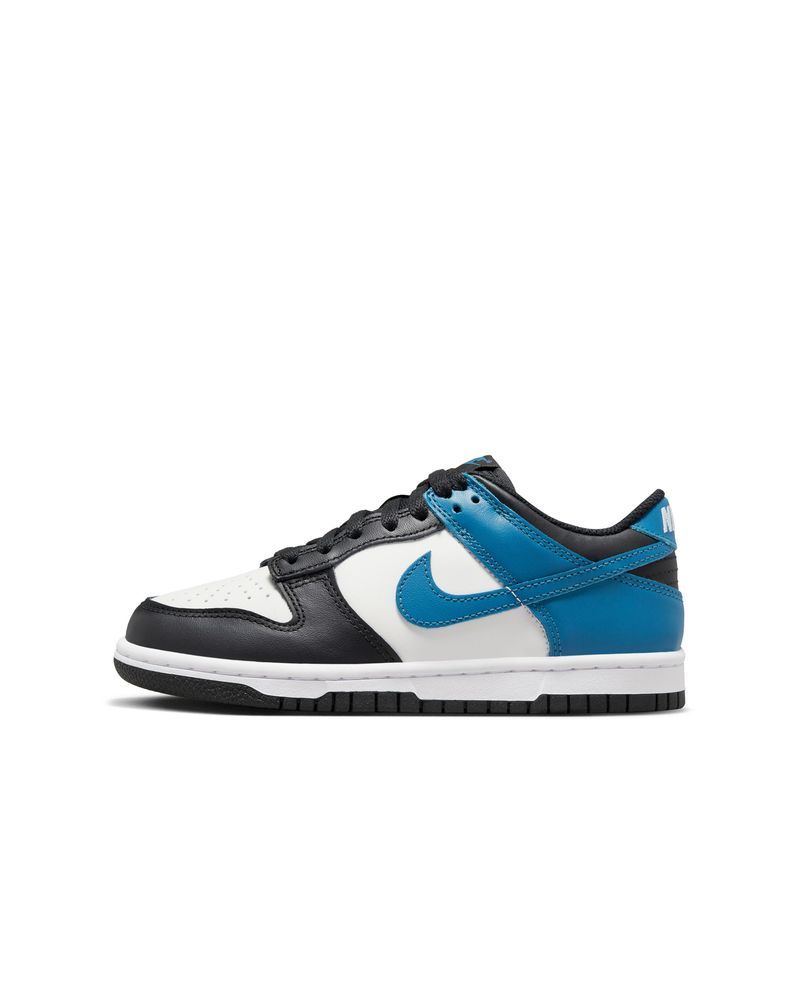 Chaussures Nike Dunk Low Blanc/Noir/Bleu pour enfant