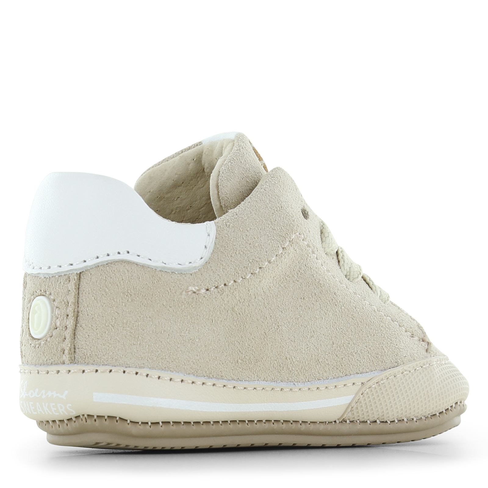 Shoesme beige BABY-PROOF® schoentje Microfiber leer, Suède | Uni schoenen