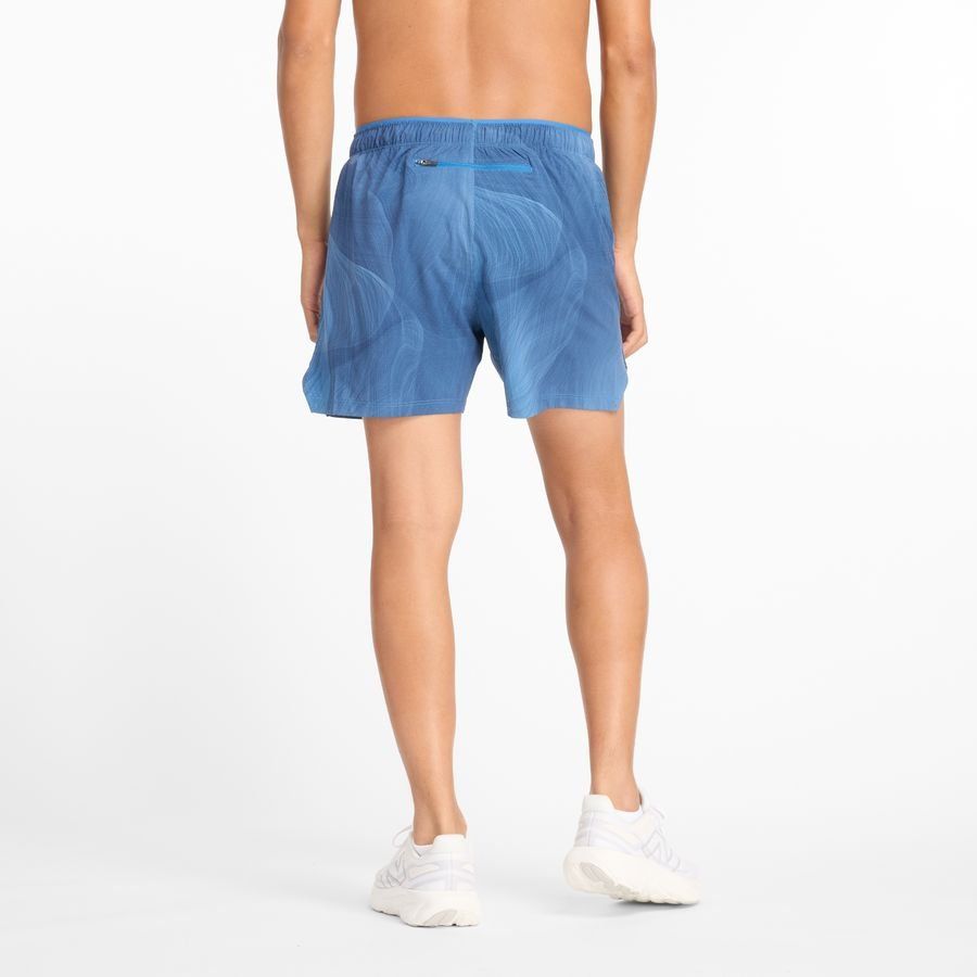 New Balance Short Running RC Printed 5'' - Bleu