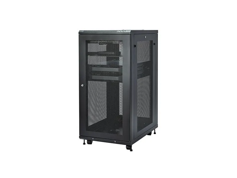 StarTech.com 24U Server Rack Cabinet, 4-Post Adjustable Depth (2