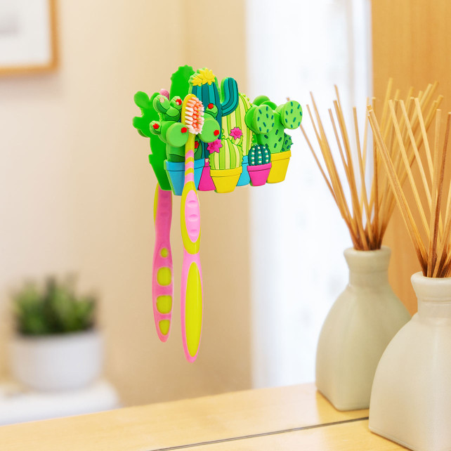 Support porte 2 brosses à dents - Ani-toothi