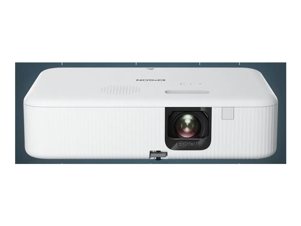 Epson CO-FH02 - 3LCD-projektor - bærbar - 3000 lumen (hvid) - 3000 lumen (farve) - Full HD (1920 x 1080) - 16:9 - 1080p - sort/hvid - Android TV