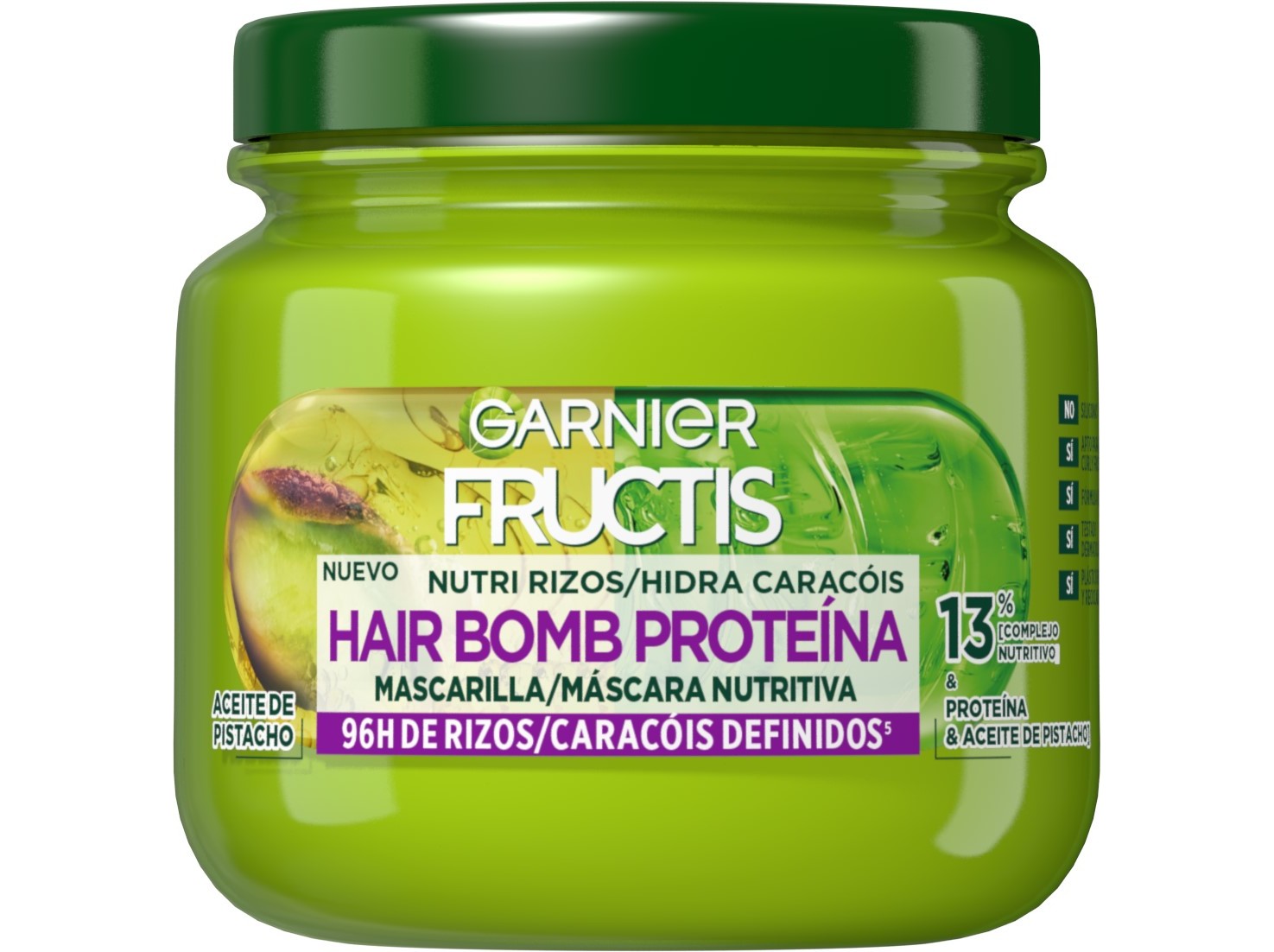 MÁSCARA FRUCTIS BOMB PROTEÍNA CARACÓIS 320ML