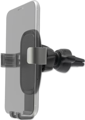 Grabber 2.0 Verstellbare Auto KFZ Smartphone Halterung für Air Frame Lüftungsgitter mit Schwerkraft-Mechanismus (4S469302) - Schwarz