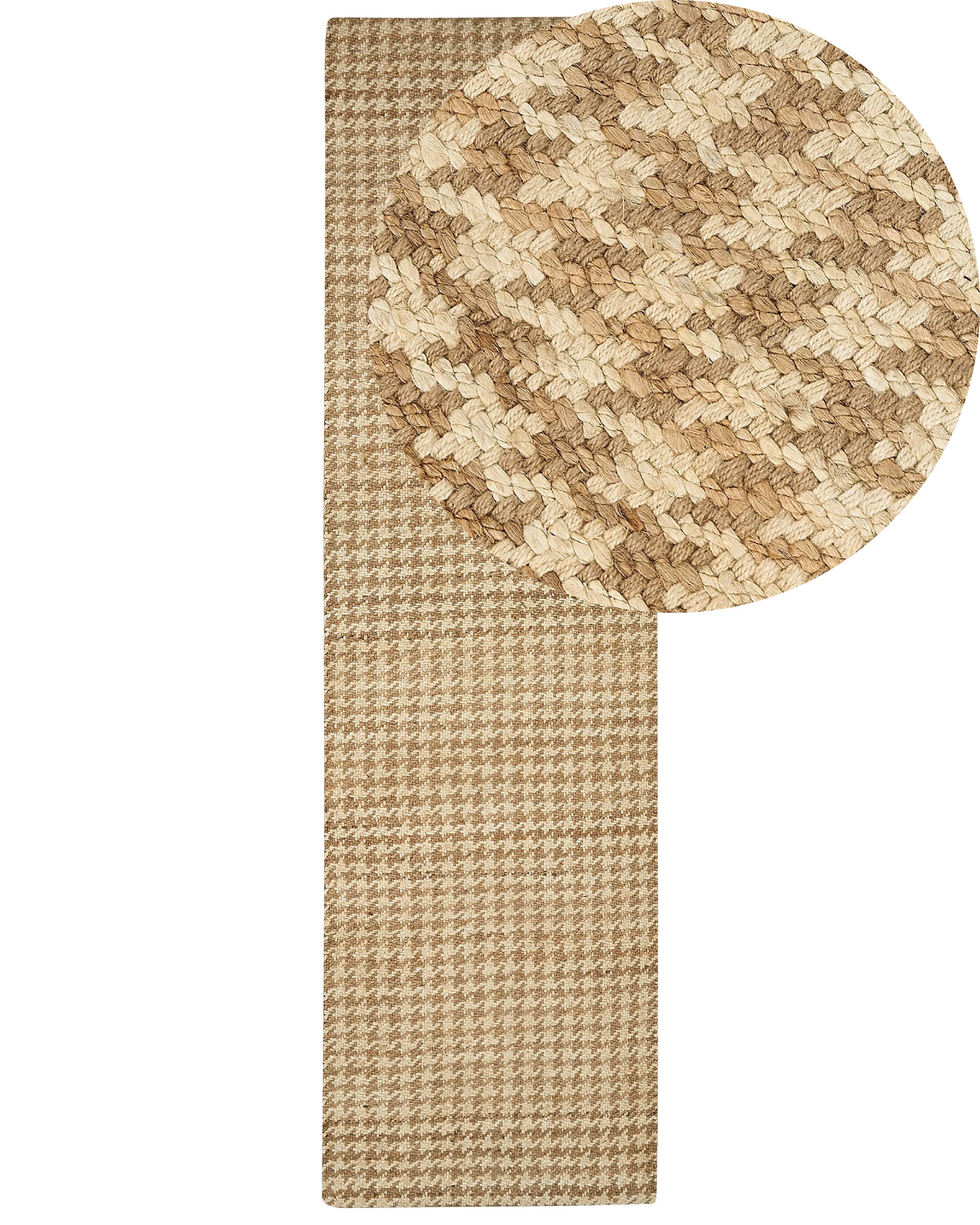 Vloerkleed ARAPTEPE Beige 80 x 300 cm Jute
