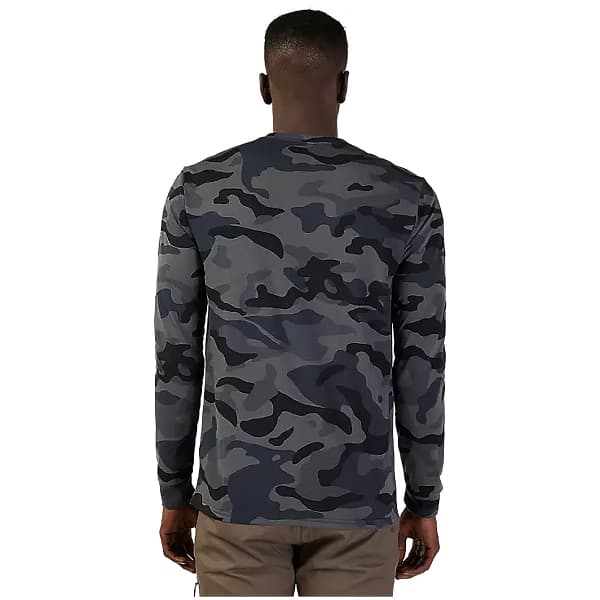 Maillot VTT FOX HEAD LS TECH TEE BLACK CAMO