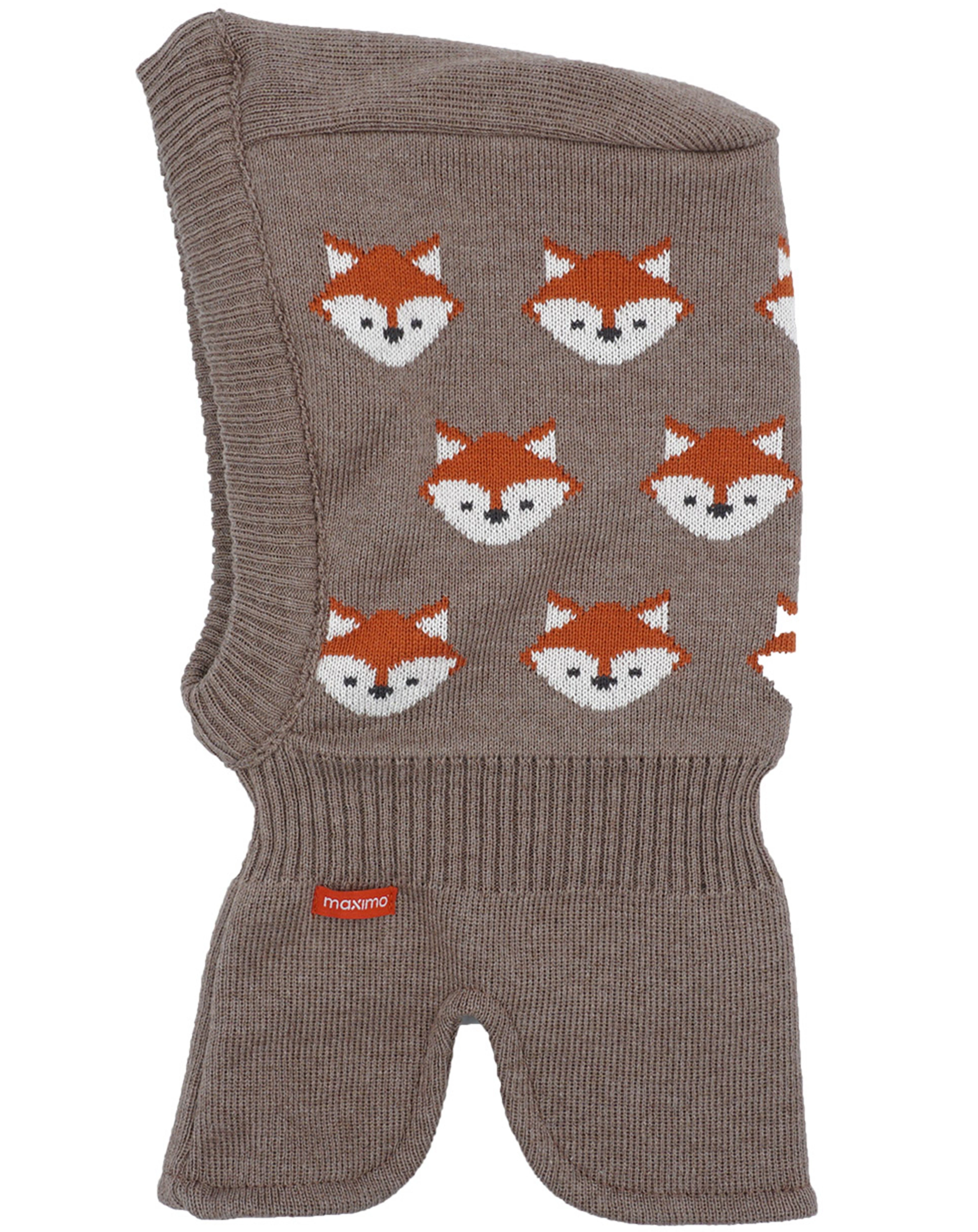 Schlupfmütze MINI BOY FUCHS in braun meliert