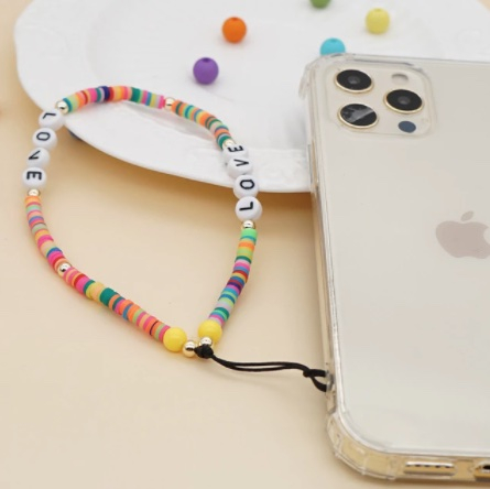 Universal Handy Kette Phone Charms Schmuck Anhänger Handgelenkschlaufe - Herzen / Sterne