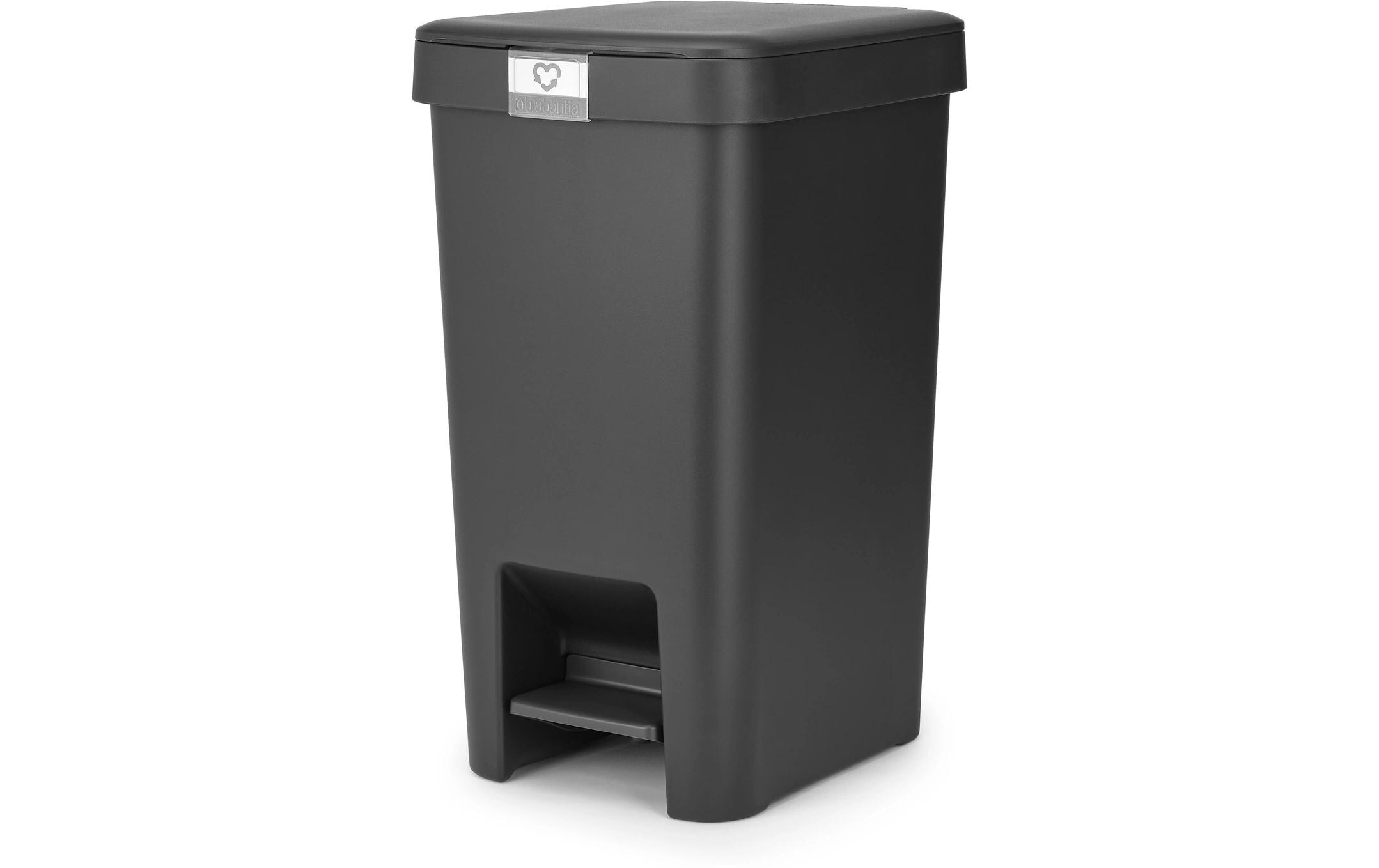 Recyclingbehälter StepUp 16 l, DunkelgrauTreteimer für Recyclingmaterialien