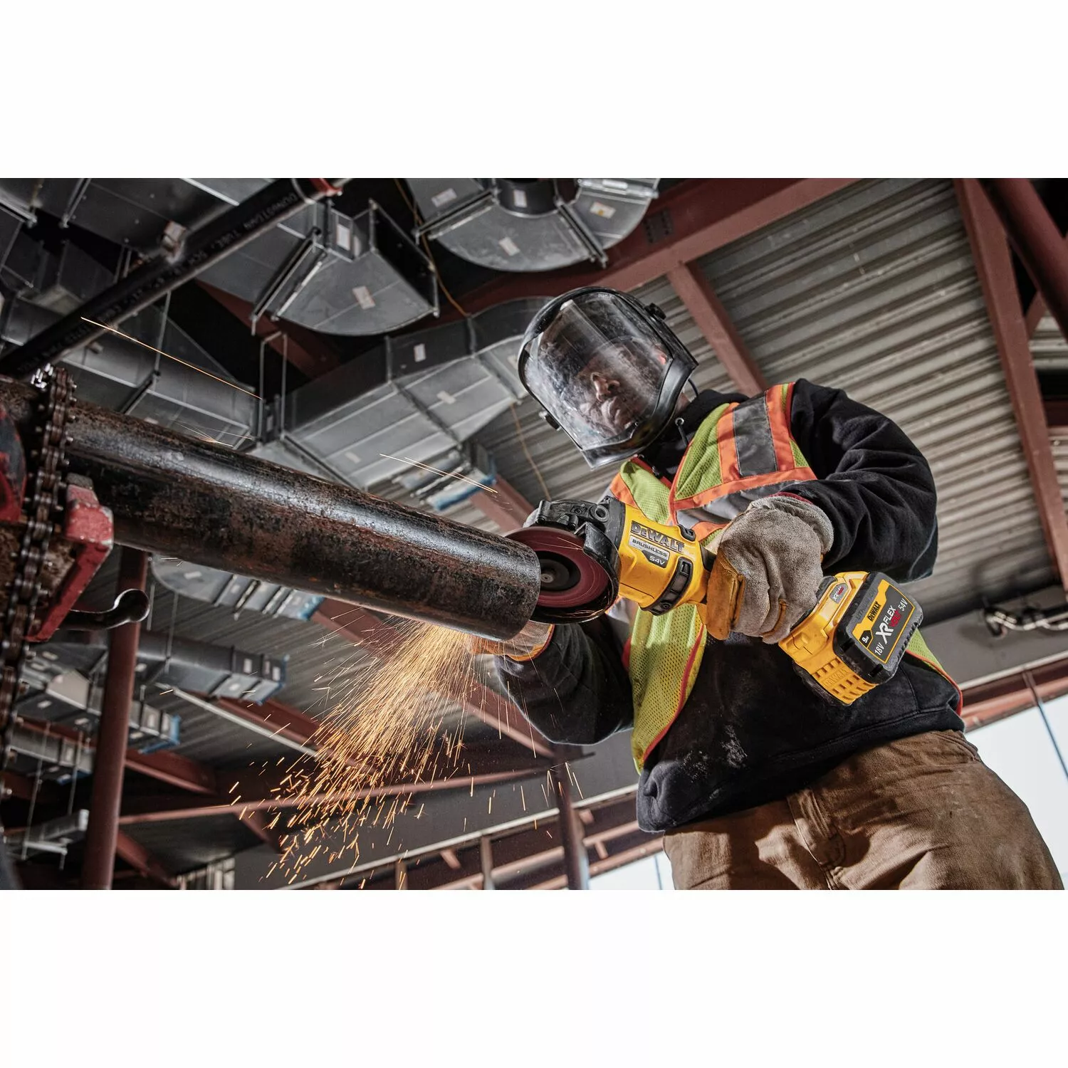 DeWALT DCG418NT-XJ 54V Li-ion FlexVolt Accu Haakse Slijper body in TSTAK koffer - 125mm