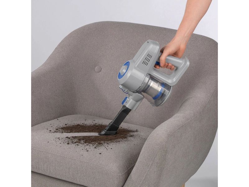 CLEANmaxx Akku-Hand- und Stielsauger Blau/Hellgrau Kompakter Akku Zyklon Staubsauger