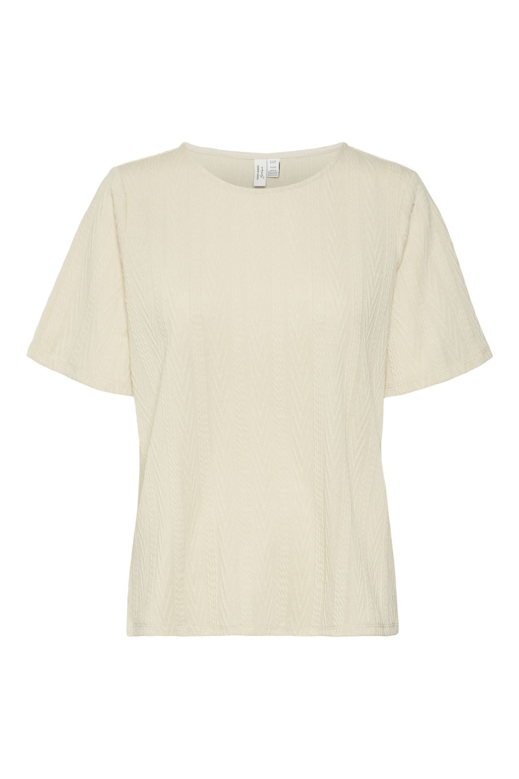 Vero Moda Vmocasia S/S O-Neck T-Shirt Btq 4606929 tapioca