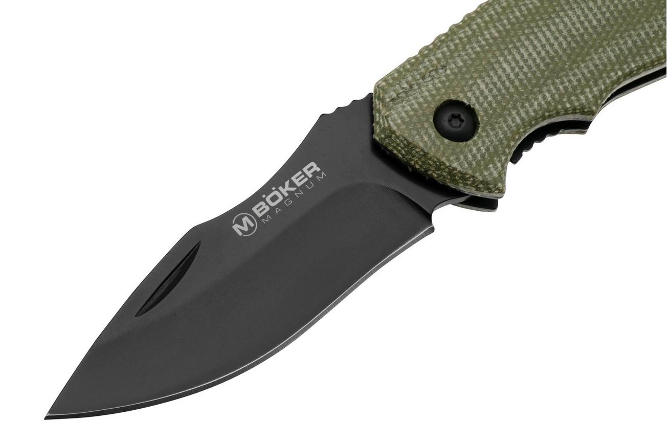 Böker Magnum Advance Pro 42 01RY306SOI Green Micarta, Knivesandtools Exclusive, zakmes