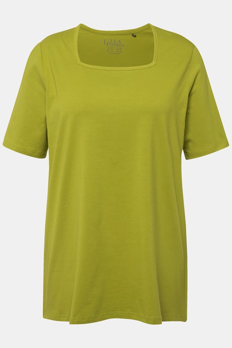 T-Shirt, A-Linie, Carree-Ausschnitt, Halbarm