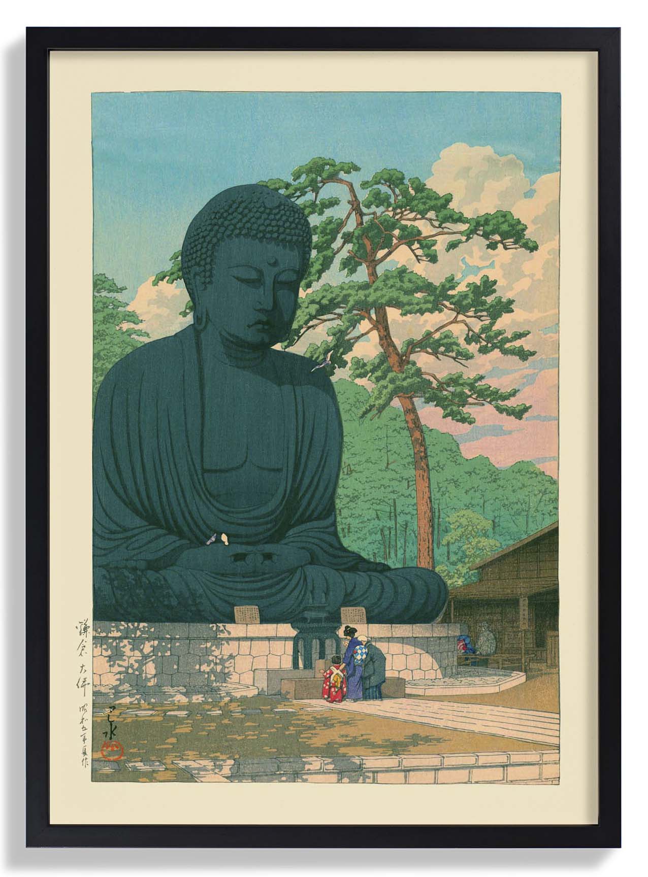 Großer Buddha in Kamakura von Hasui