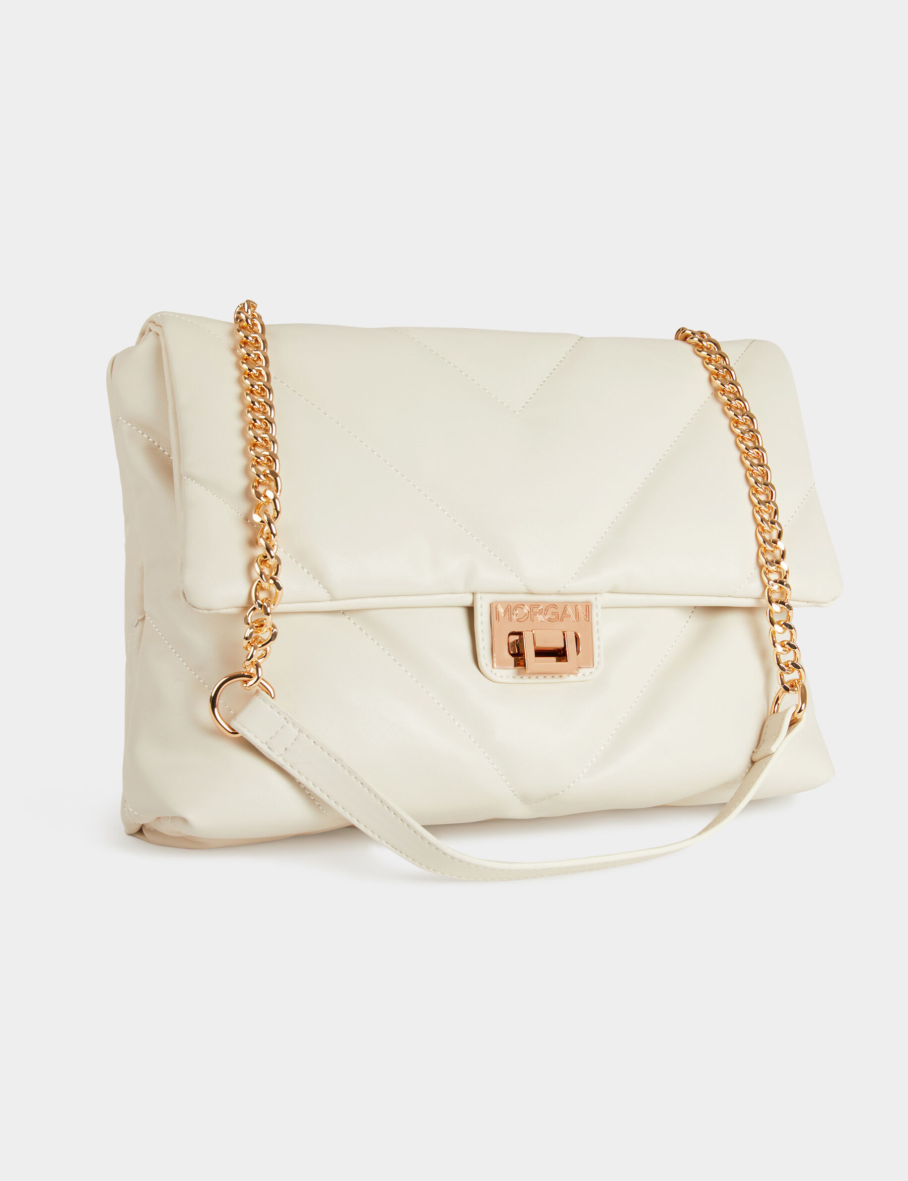 Sac rectangulaire matelassé ivoire femme - ivoire
