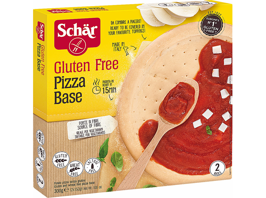 BASES PIZZA SCHAR SEM GLÚTEN E SEM LACTOSE 2UN 300G