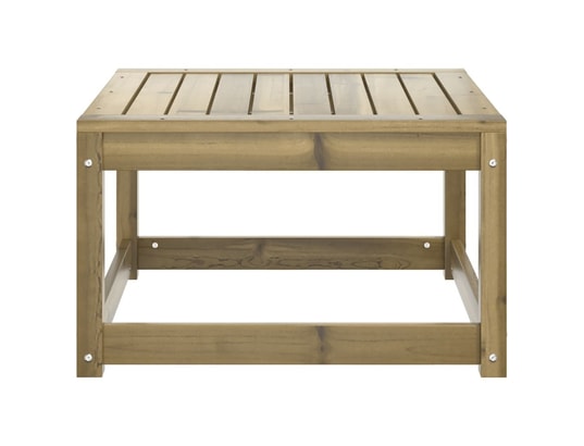 VIDAXL - Pouf Repose-pied de jardin bois de pin imprégné