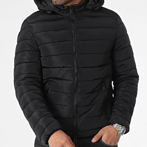 Doudoune Capuche Noir