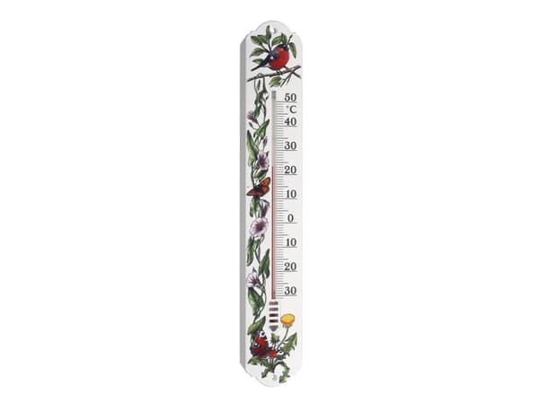 TFA-Dostmann 12.3040.20, Væskebasert miljøtermometer, Inne/Ute, Hvit, Plast, Vegg, °C