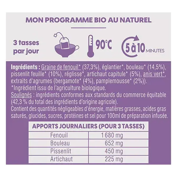 Infusão de Desintoxicação Hepática Orgânica Biosens 30g