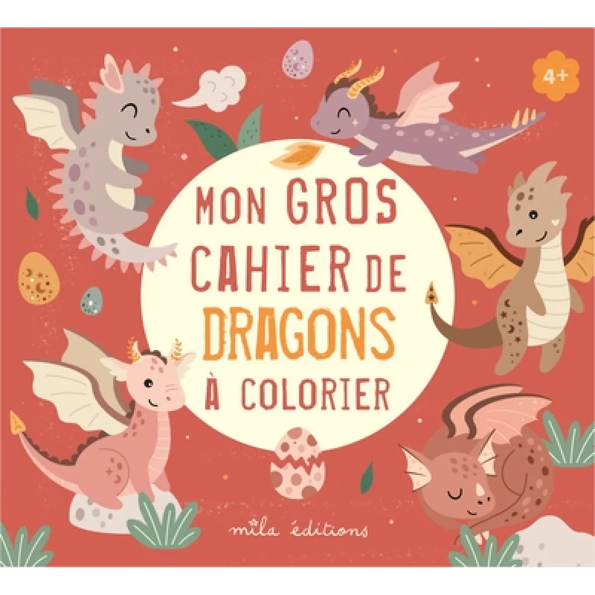 Mon gros cahier de dragons à colorier
