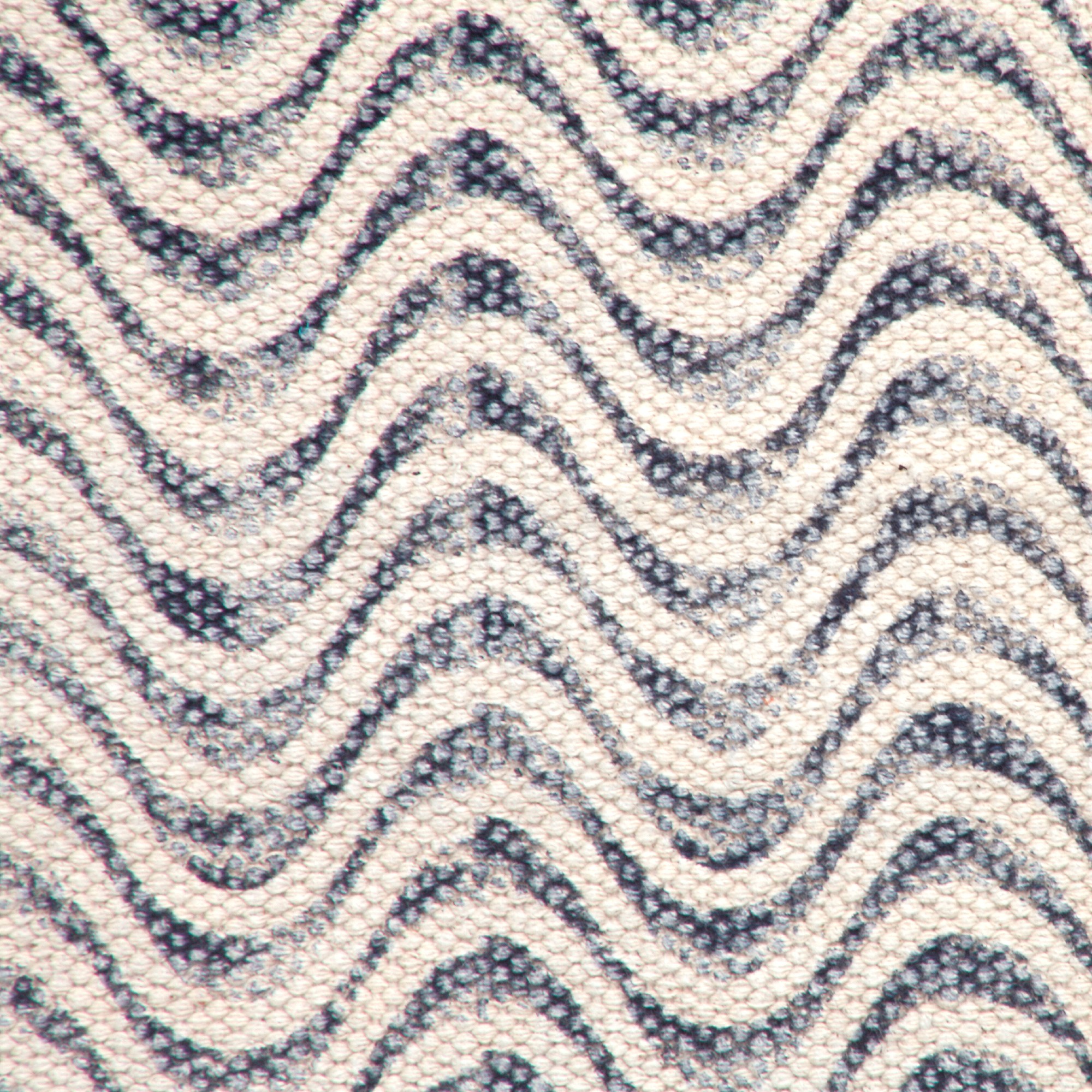 Mini-Rug 'Ambad', schwarz, weiß, T 60 cm, B 90 cm von fischer's lagerhaus