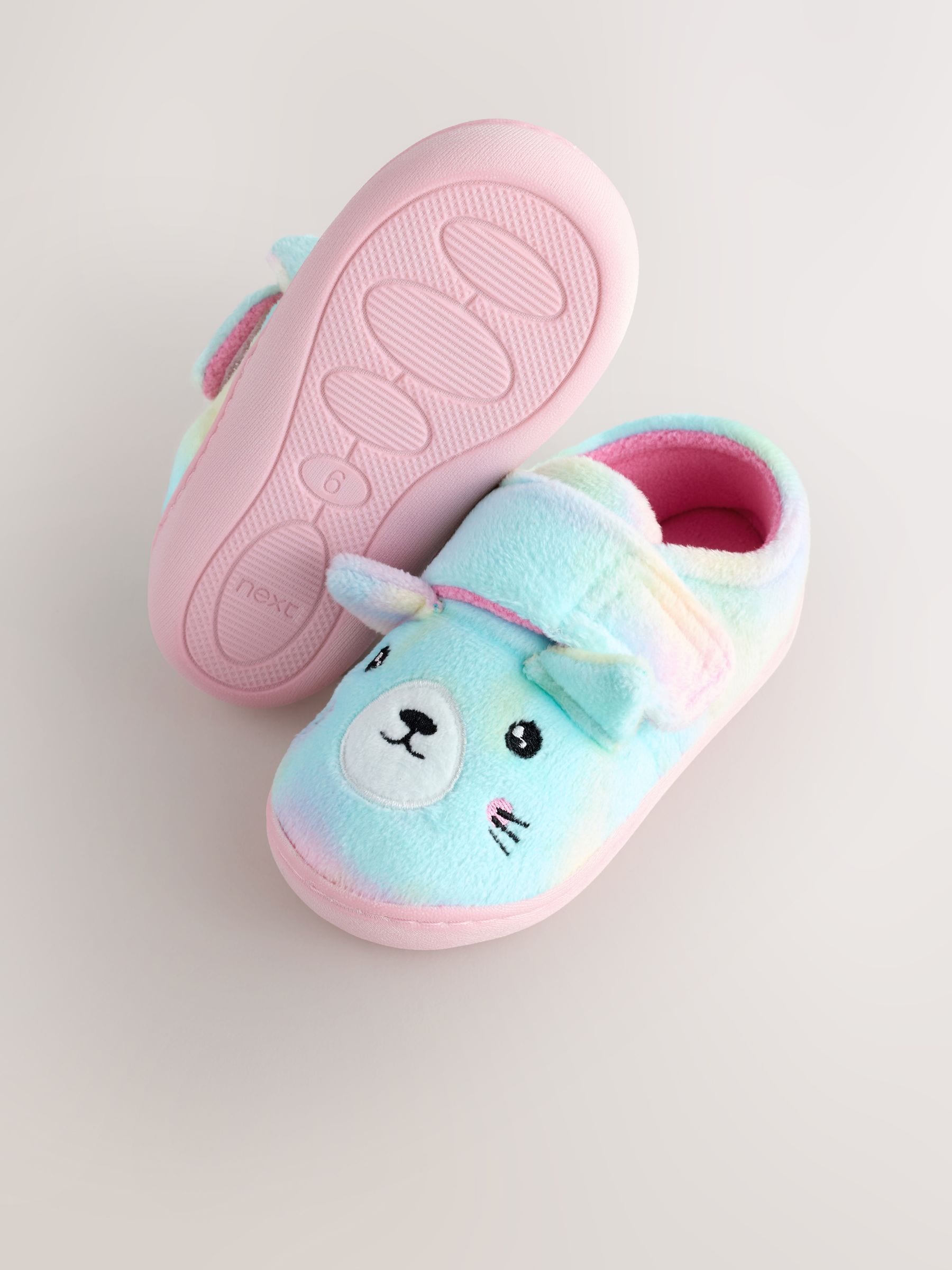 Multi Rainbow Cat - Pantoffels met antislip-zool
