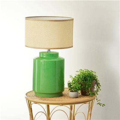 Grande lampe à poser pied en céramique