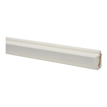 CanDo vensterbanklijst MDF rond wit gegrond 26x28mm 260 cm