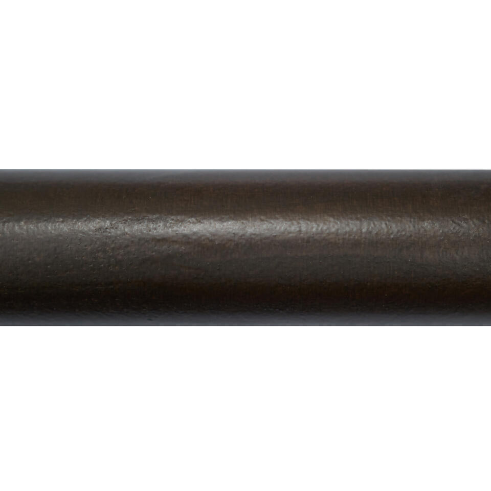 Gordijnroede 200cm Walnoot Bruin Hout Ø28mm