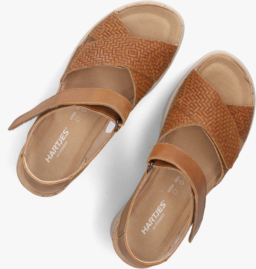 bruine hartjes sandalen met hak jazz