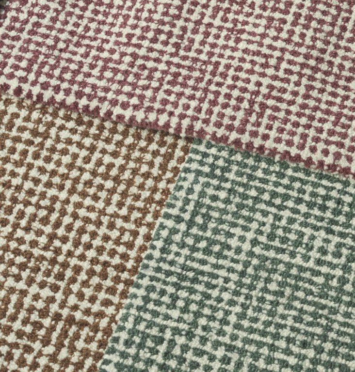 Normann Copenhagen Flick vloerkleed Small 80x200 Off-White/Burgundy