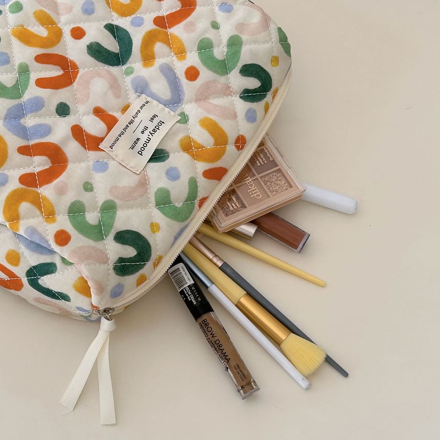ZenlyHabit - Stoffen make-uptas / clutch / etui met print