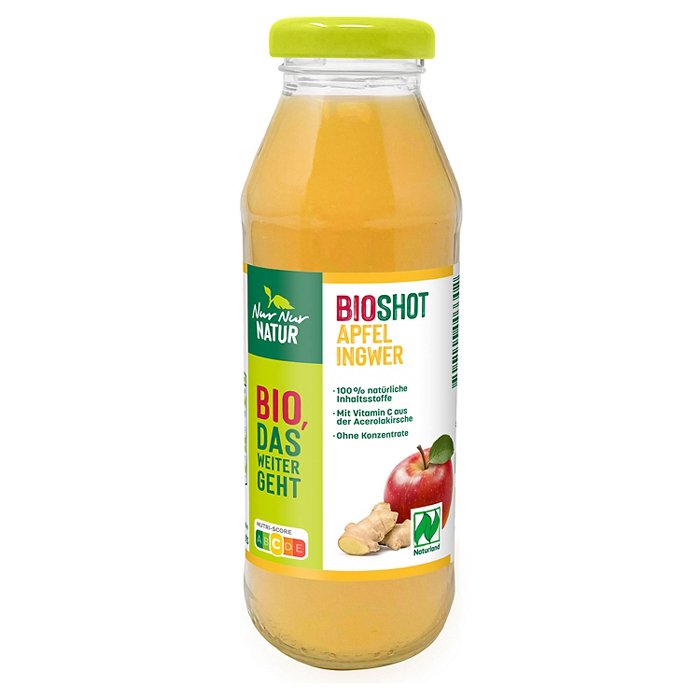 NUR NUR NATUR Bio-Ingwershot 280 ml, Apfel