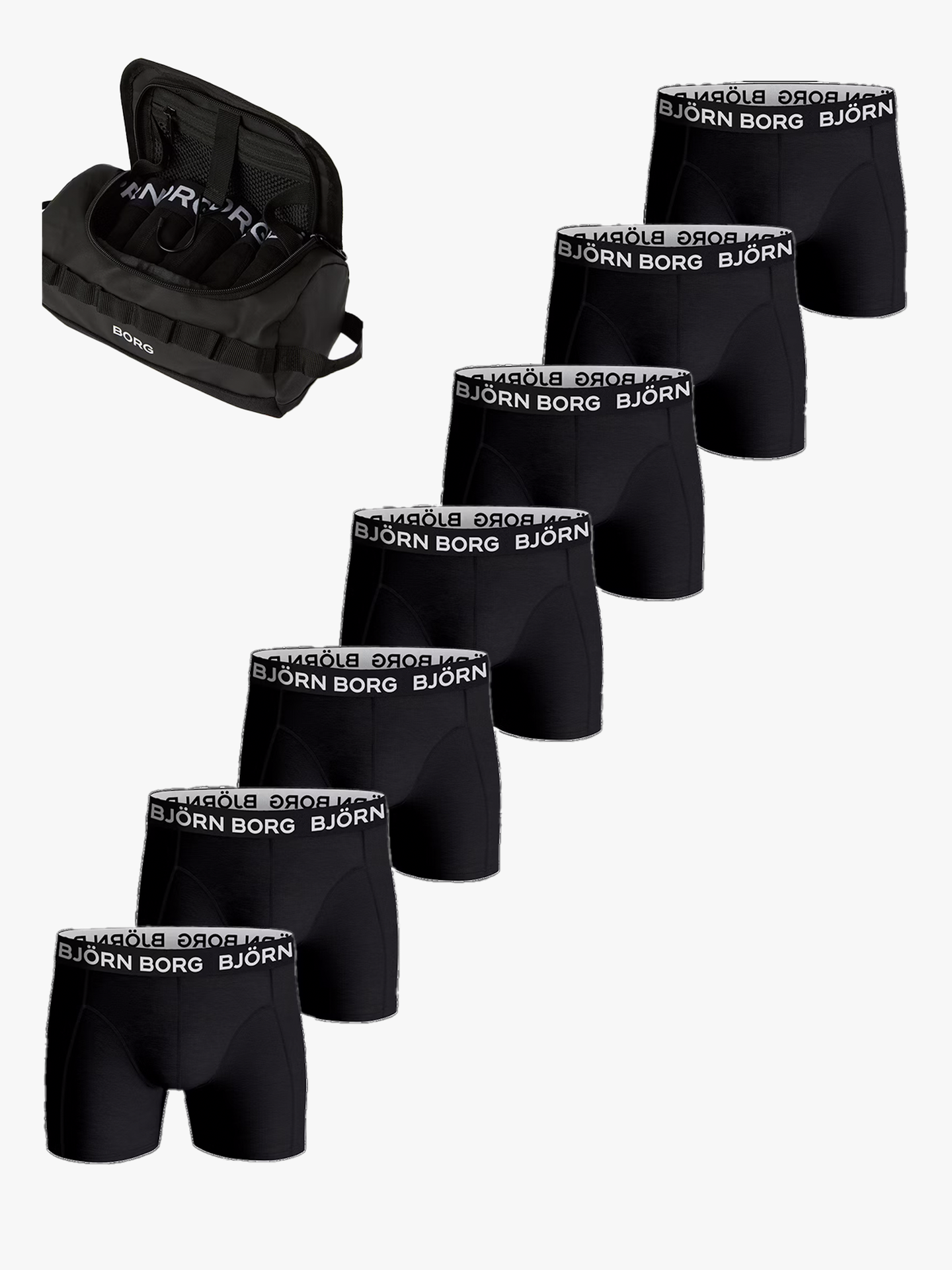 Borg Cotton Stretch Boxer 7-Pack