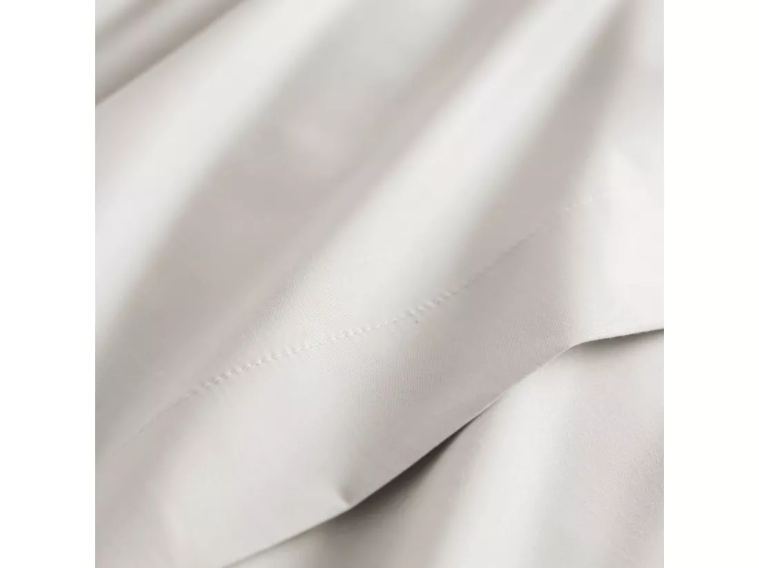 Drap plat coton percale Meringue 270x310 - SOMEO - MORPHEE