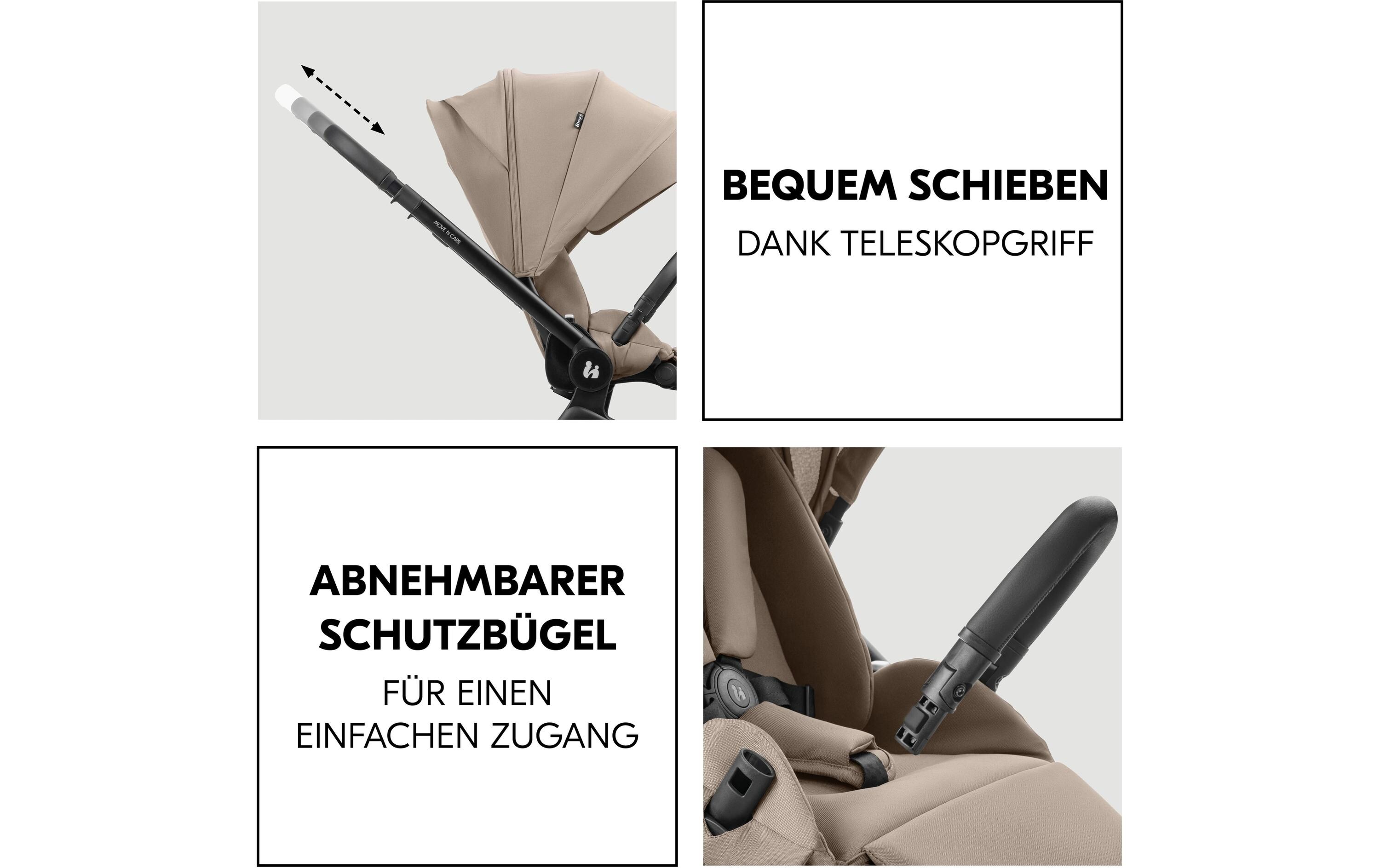 Kinderwagen Move N Care Set Mocha<br>Multifunktionales Kinderwagen-Set