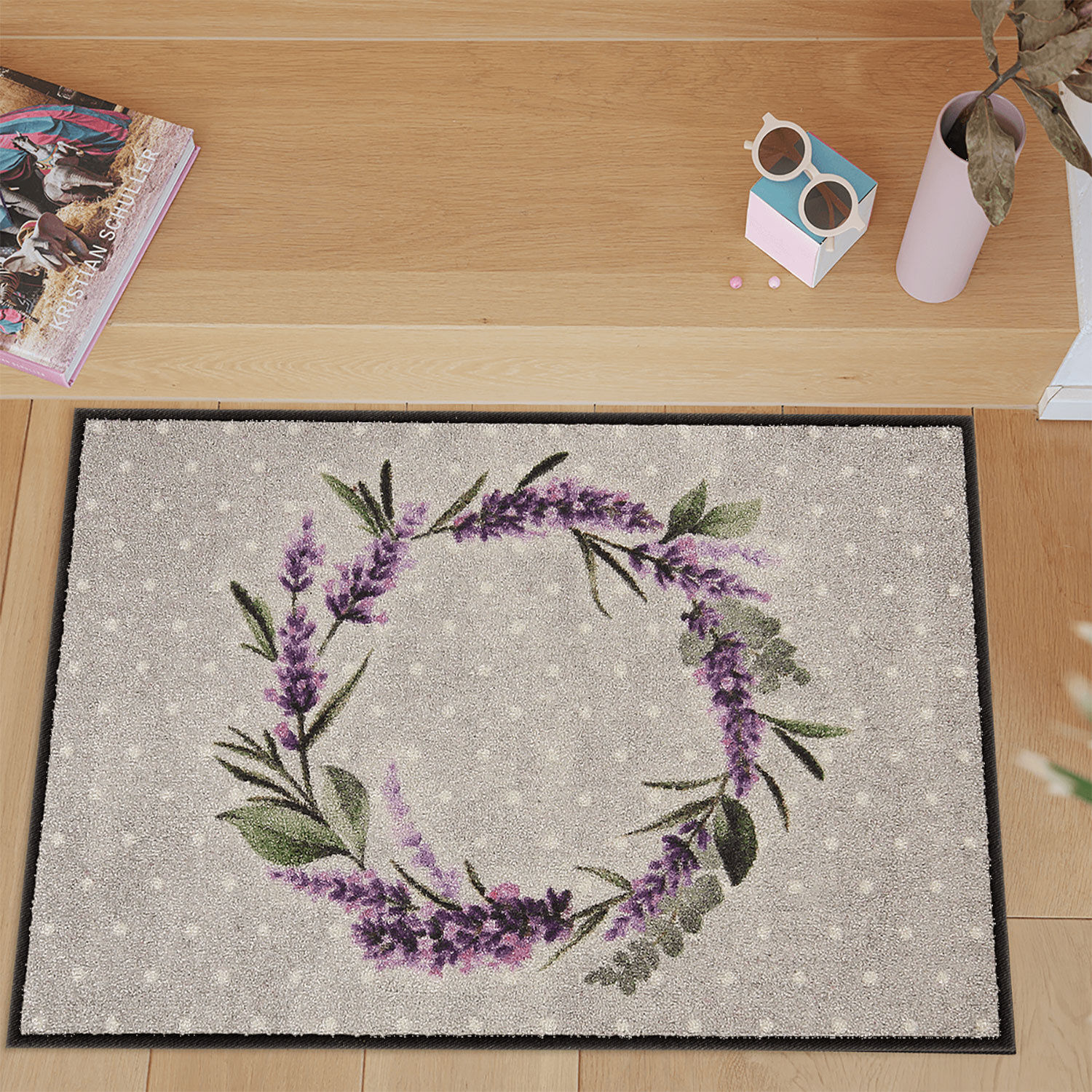 Türmatte Lavender Wreath mit Lavendel-Motiv